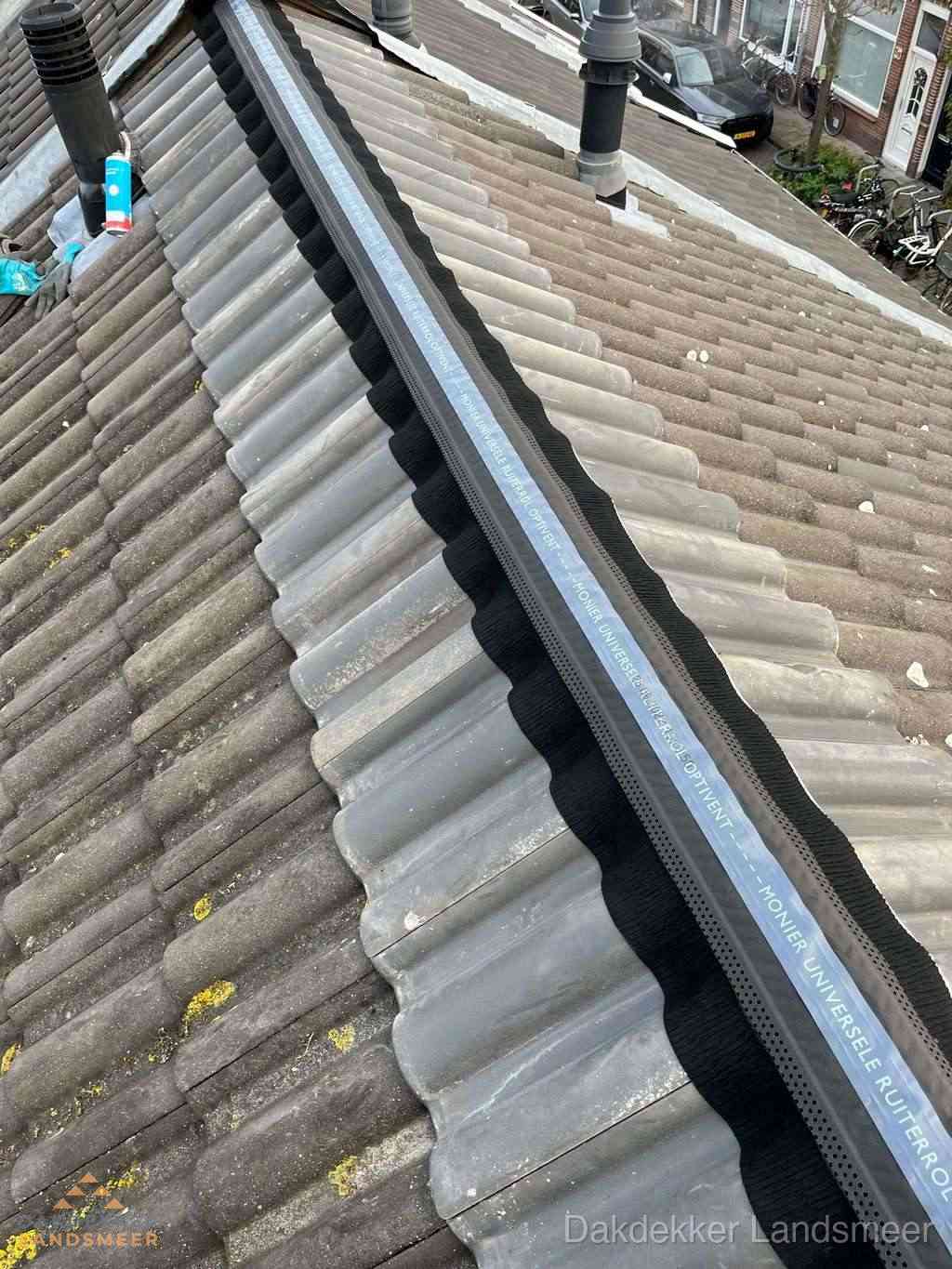 Dakrenovatie plat dak met bitumen dakbedekking in Landsmeer